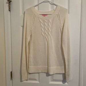 MOVING SALE - Lilly Pulitzer cream knit sweater. Great condition!